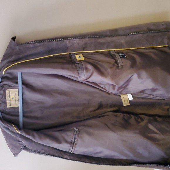 Boston Harbour Outdoorwear Men’s Soft Brown Suede Leather Jacket Coat Size XL - Picture 3 of 9